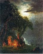 Albert Bierstadt Campfire Site, Yosemite oil